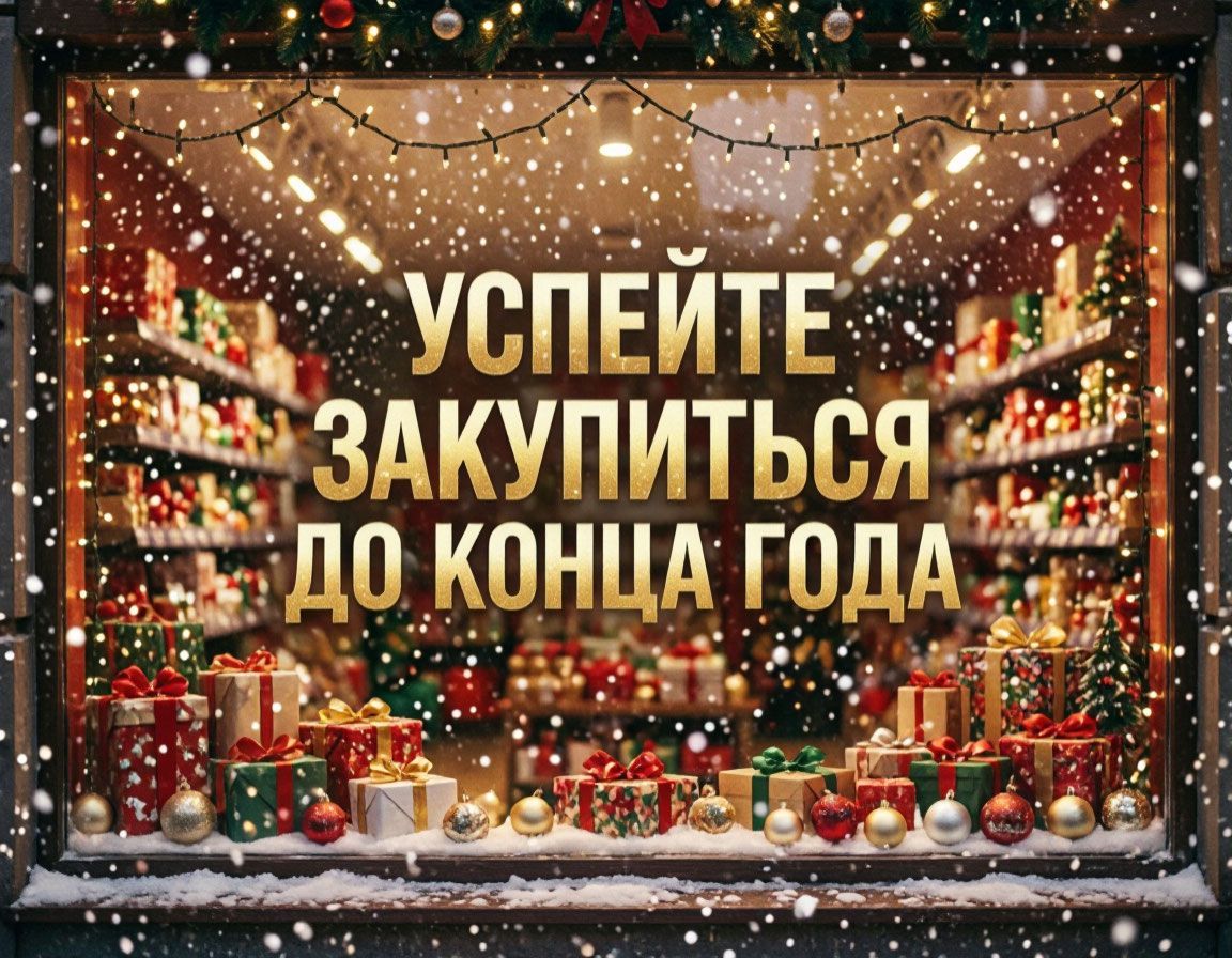 Успейте закупиться до конца года!