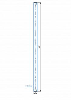 Светодиодный модуль LINE 400x16 AL1 7x14 2835 850 SMD2x2